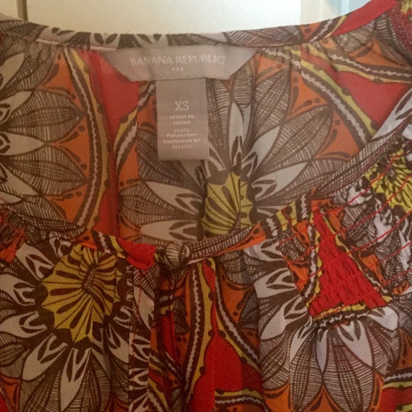 ***SALE*** NWOT.  Banana Republic Sheer Blouse - Picture 2 of 4