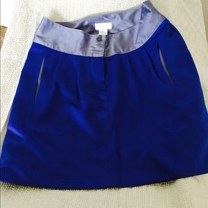 Color block skirt with pockets