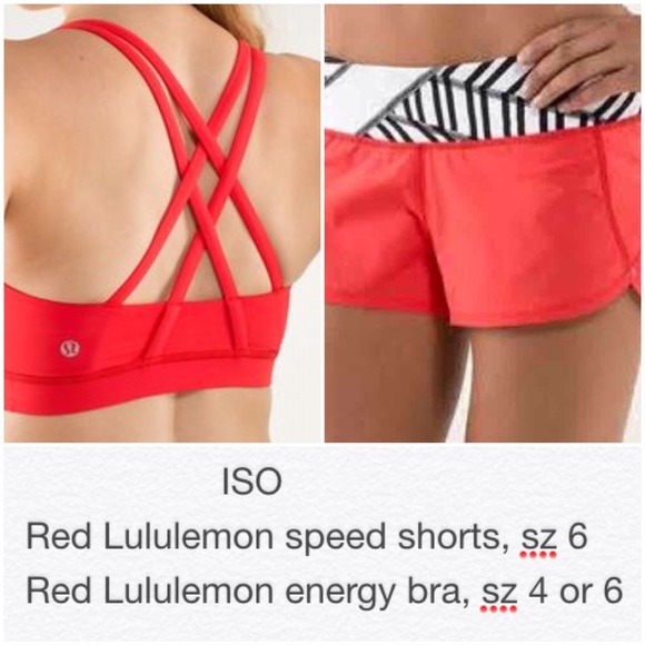 ISO RED LULULEMON :)