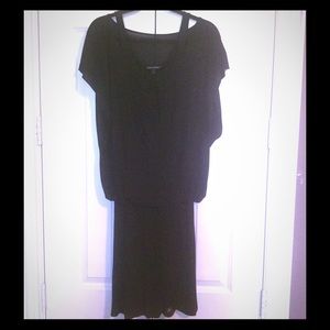 ***SALE*** NWOT.  BR Black Flutter Sleeve Dress