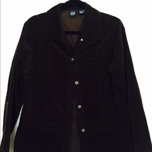Dark brown, GAP jacket, button down
