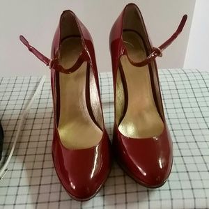 Red Mary Janes