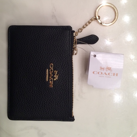 🌺  FINAL PRICE 💯% COACH MINI SKINNY ID LEATHER