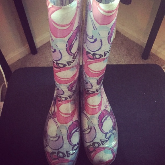 Coach rain boots