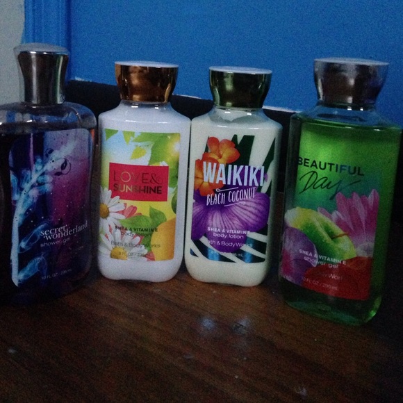 Shower gel and lotion