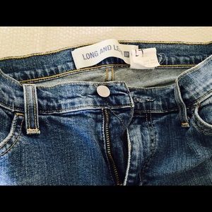 Gap jeans, long and lean