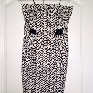 Strapless print, Milly dress