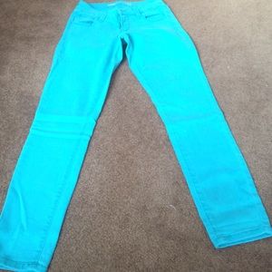 Teal colored Capri pants