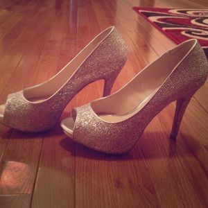 Silver Aldo Cinderella Heels