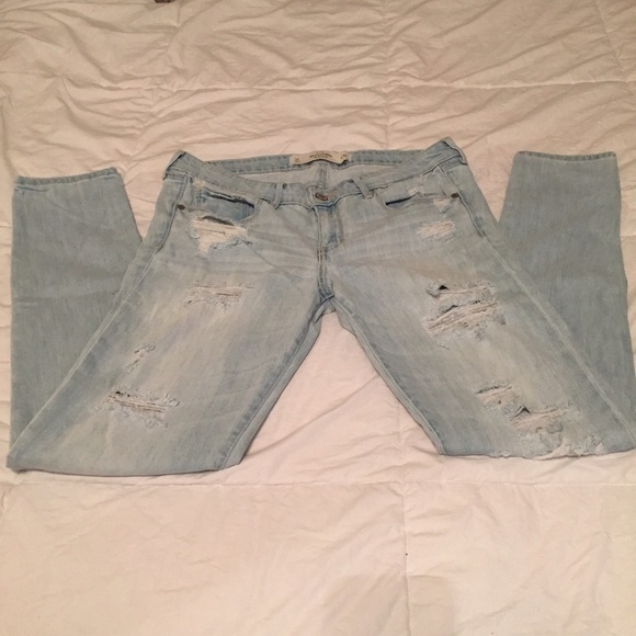 Abercrombie & Fitch destroyed skinny jeans sz 10