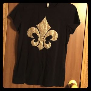Black & Gold fleur de Lis