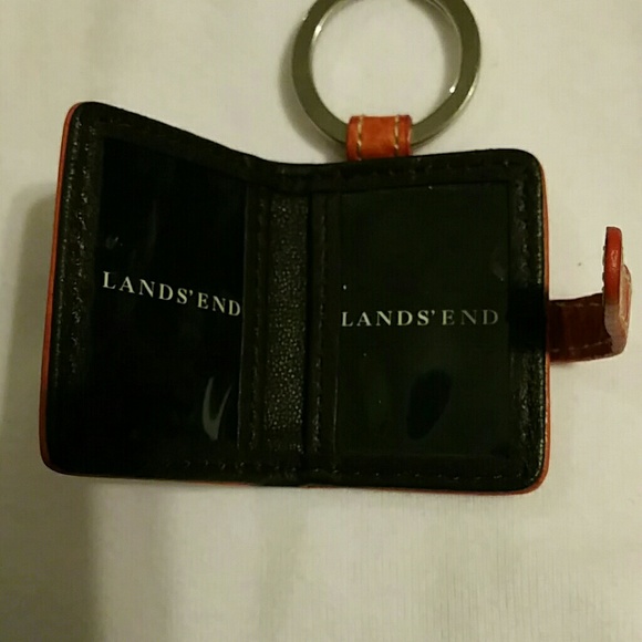 LANDS' END Orange Key Chain picture holder - Picture 3 of 3