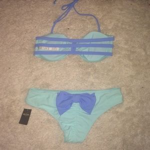 NWT Hollister bow bikini