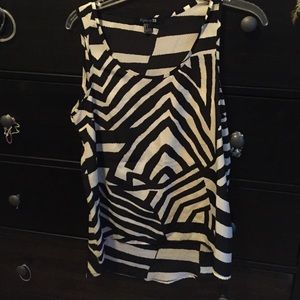 F21 Zebra print tank top