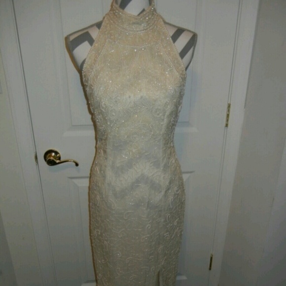 Beautiful Ivory beaded gown