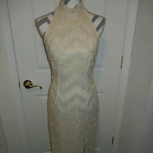 Beautiful Ivory beaded gown