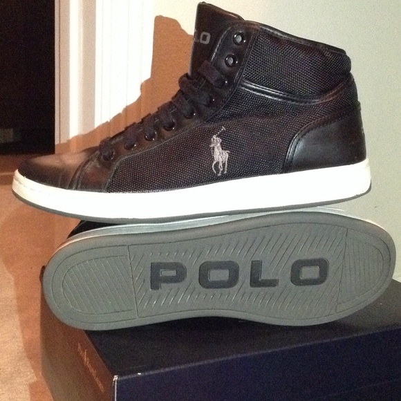Polo Trevouse Mid Black Leather/Nylon Mesh