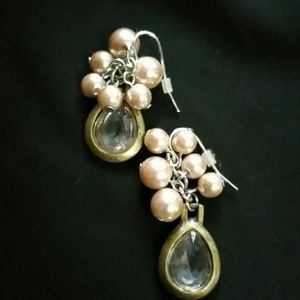 Gold drop earrings