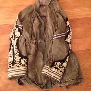 Army style coat from FREE PEOPLE. NEVER worn.
