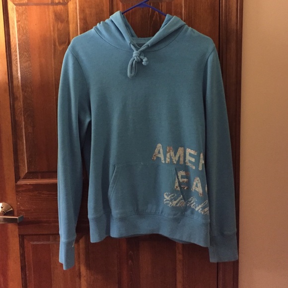 Light blue American eagle hoodie