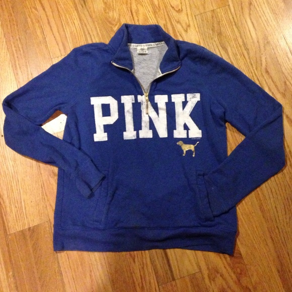 Victoria's Secret pink half zip sweater