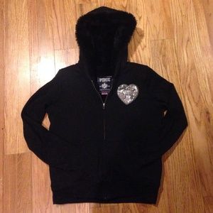 Victoria's Secret PINK fur lined hoodie