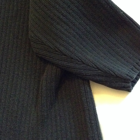 Talbots Vertical Striped Black Sweater - Picture 3 of 3