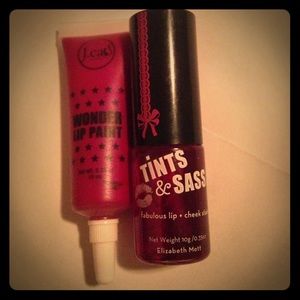 Lip paint and lip/cheek stain