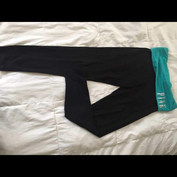 Black pink leggings