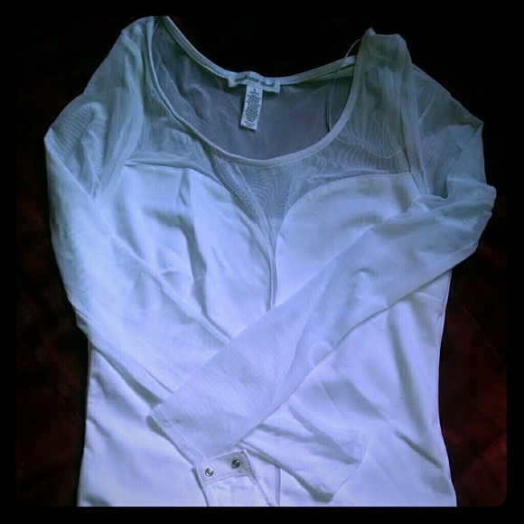 Mesh bodysuit white