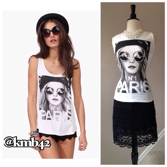 Tops - Last One! Vogue Girl Paris Tee