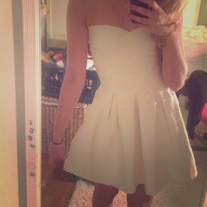 Bandage strapless skater dress