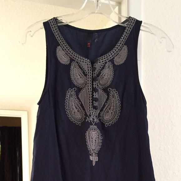 Cute Blue Fun Summer Dress - Picture 2 of 4