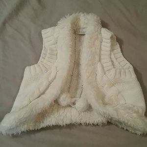 24 month white sweater vest