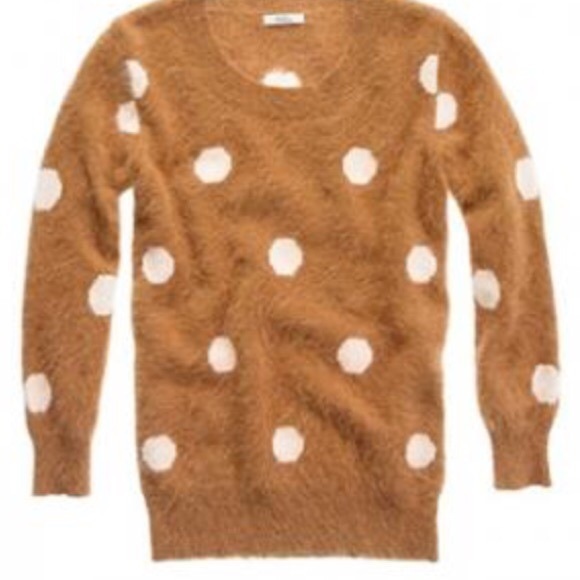 Madewell Brown/White Polka Dot Sweater