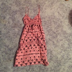 Black and pink Aztec dress