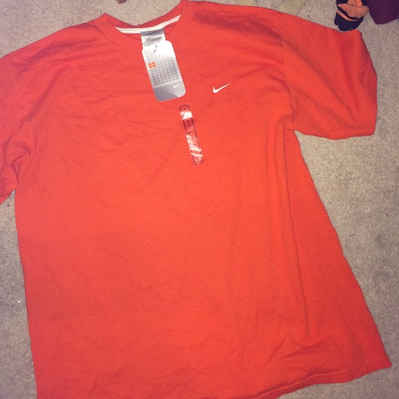 Orange short sleeve Nike shirt