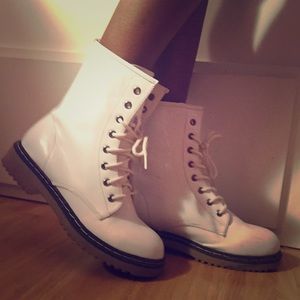 White Imitation Doc Martins
