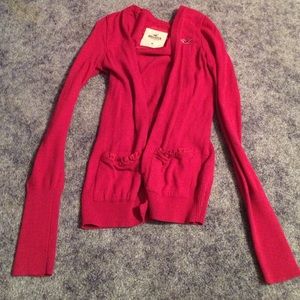 Pink hollster sweater