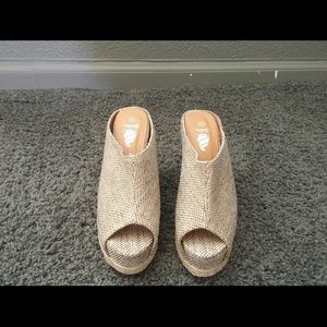 Slip in brown wedge new