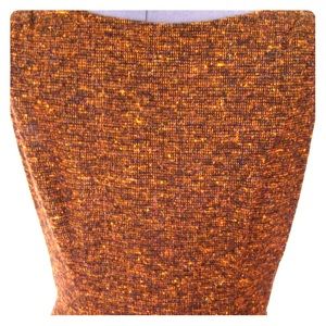 Brown Vintage Wool Dress