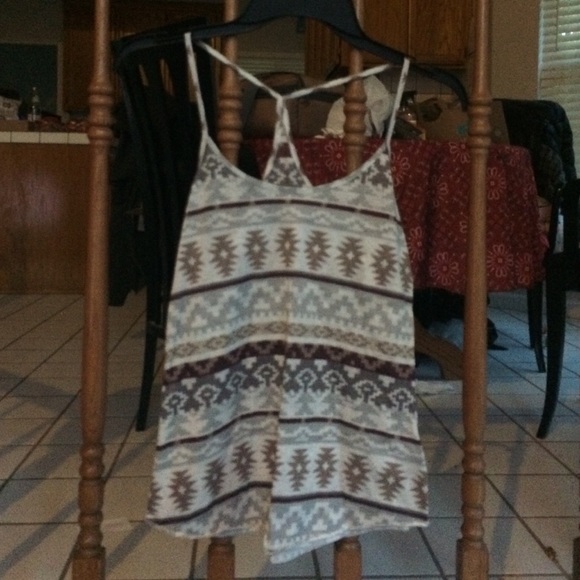 UO Aztec print tank top