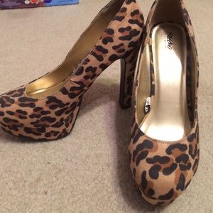 Cheetah print heels