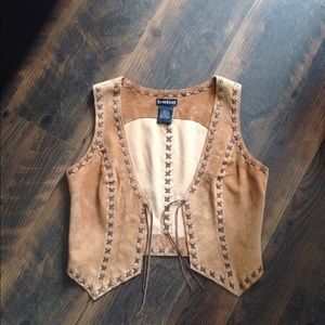 Bebe leather vest