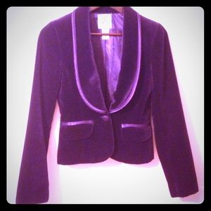 Purple Velvet Marciano Blazer