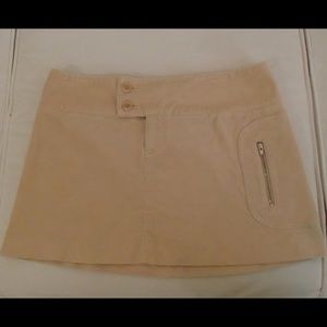 Laundry by shelling segal tan corduroy mini skirt
