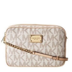 Michael Kors Large Jet Set Vanilla Crossbody