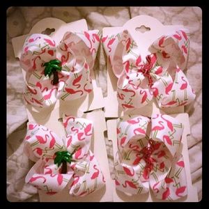 Handmade Flamingo Bows