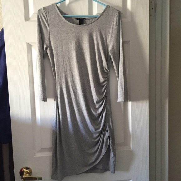 H&M Drapped-style Grey Dress