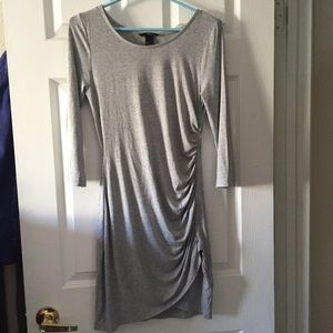 H&M Drapped-style Grey Dress